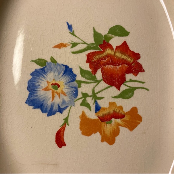 Vintage Oval Floral Serving Plate - Picture 4 of 11